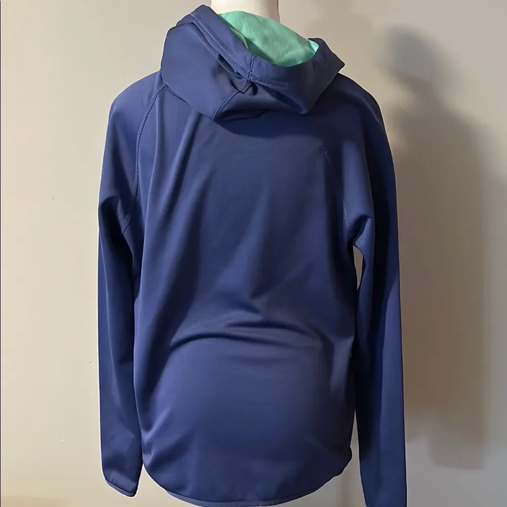 NWOT Women’s Nike Dri Fit Blue Hoodie with Logo. Size Medium